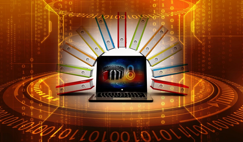 Das Datenbankmanagementsystem organisiert die Speicherung der Daten in einer sinnvollen Struktur. (#01)