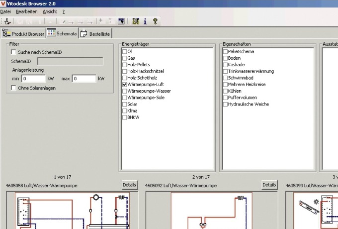 Viessmann Schemenbrowser: Beispiele aller Anwendungsfälle