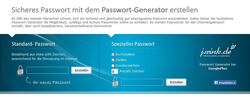 Notebooks fürs Unternehmen: Wenn Sie wollen nutzen Sie einen Passwortgenerator (#10)