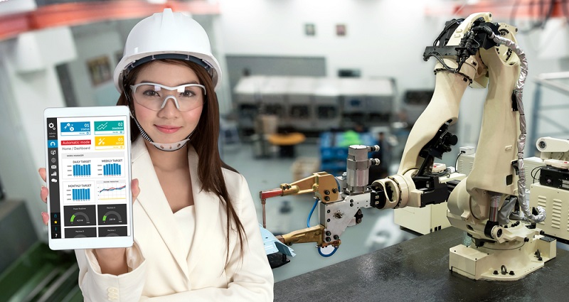Die intelligenten Roboter werden auf die jeweilige Branche angepasst und sorgen für ansteigende Produktionszahlen bei gleichzeitiger Reduzierung der Fehlerquote. (#02)
