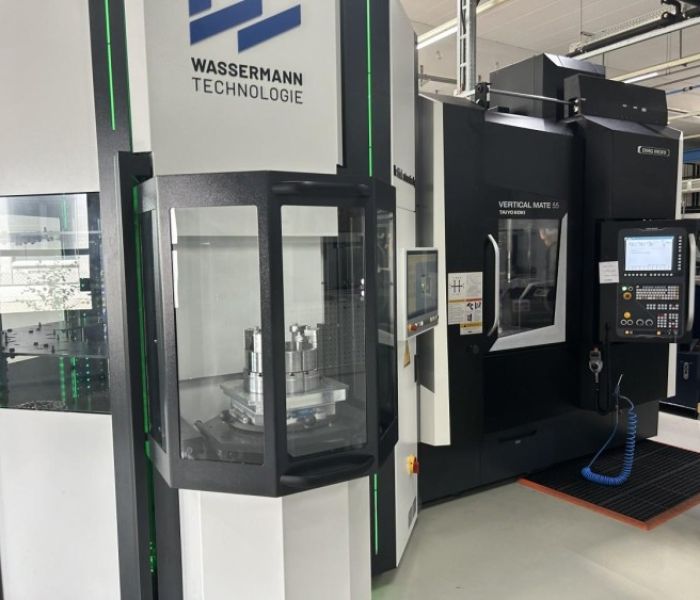WORK S 300 4 an DMG Vertical Mate 55 (Foto: WASSERMANN TECHNOLOGIE GmbH)