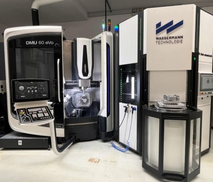 WORK S 300 4 an DMG DMU 60 eVo (Foto: WASSERMANN TECHNOLOGIE GmbH)