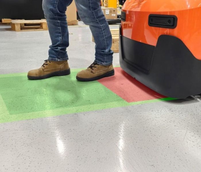 Toyotas Ultraschall-Fu&szlig;schutz (Foto: TMHE)